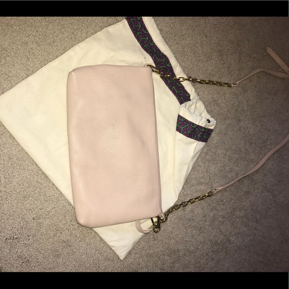 Tory Burch Dust Pink Convertible Crossover Purse - Picture 6 of 6
